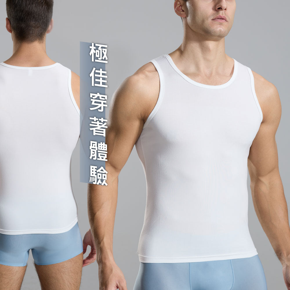 吸排速乾高彈力窄肩男背心