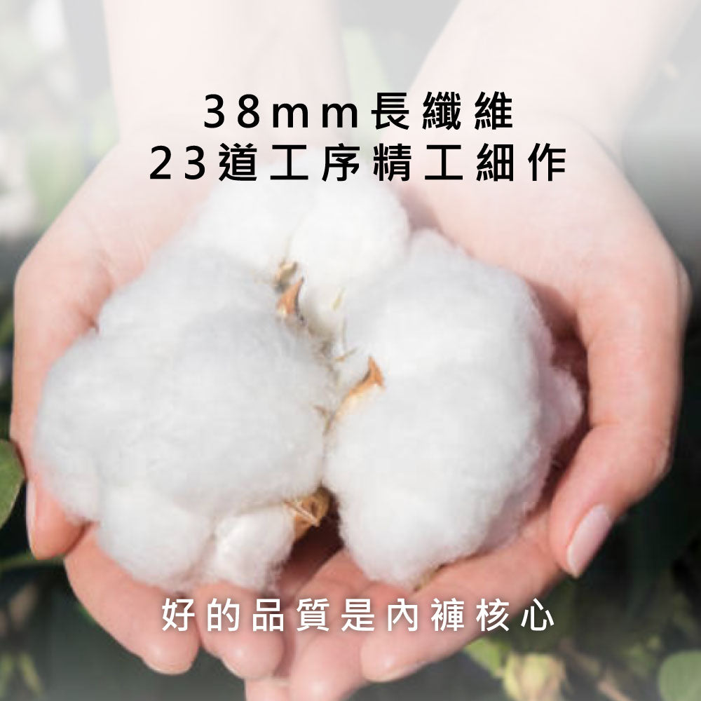 FITVEL 精梳棉時尚提臀平口褲