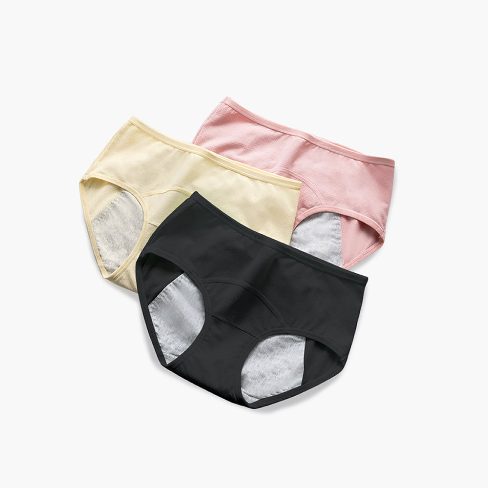 FITVEL 低腰棉質舒適防側漏生理內褲