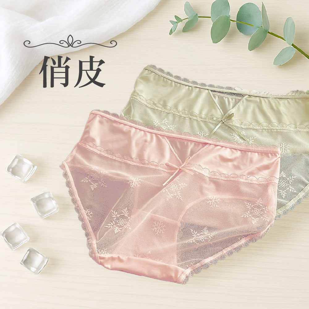 FITVEL 日系蕾絲冰絲性感內褲