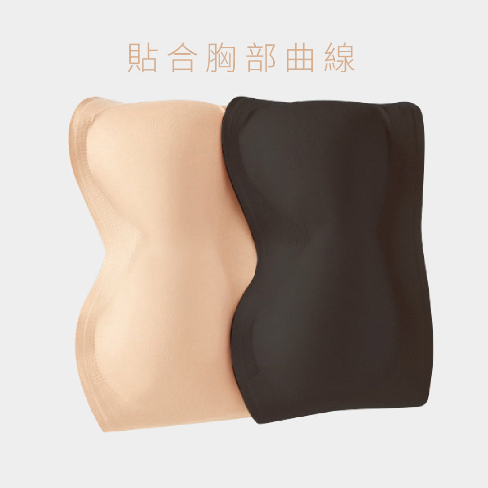FITVEL 裸感平口女無肩帶胸衣