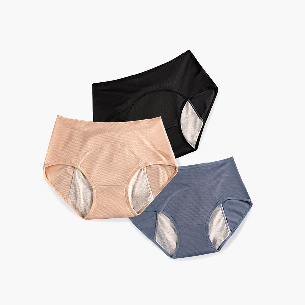 FITVEL 中腰冰絲透氣防側漏生理內褲