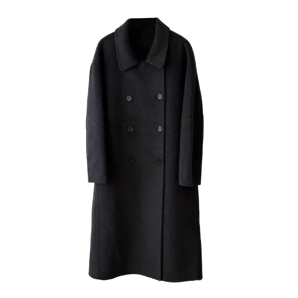 山羊絨羊毛雙面輕奢女韓版大衣