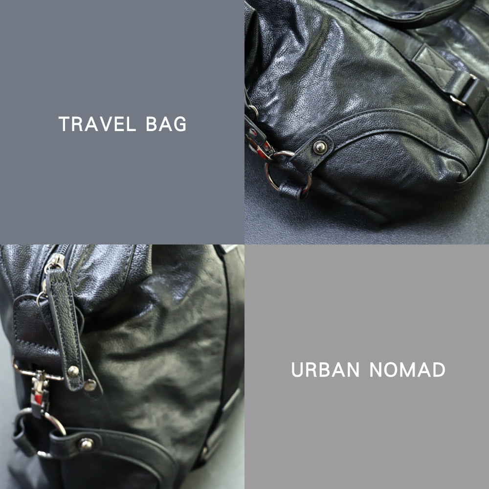 波士頓皮革旅行袋