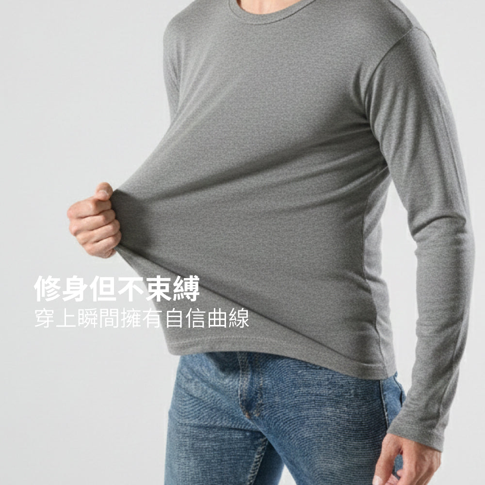 韓版羅紋時尚長袖保暖T恤