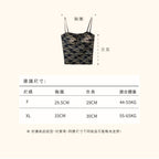 法式花色單品女吊帶上衣