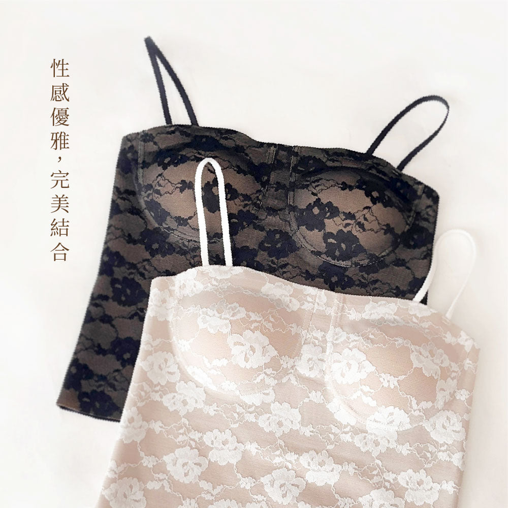 FITVEL 法式花色單品女吊帶上衣