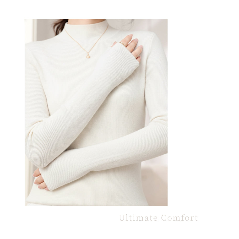 百分百美麗諾羊毛立領