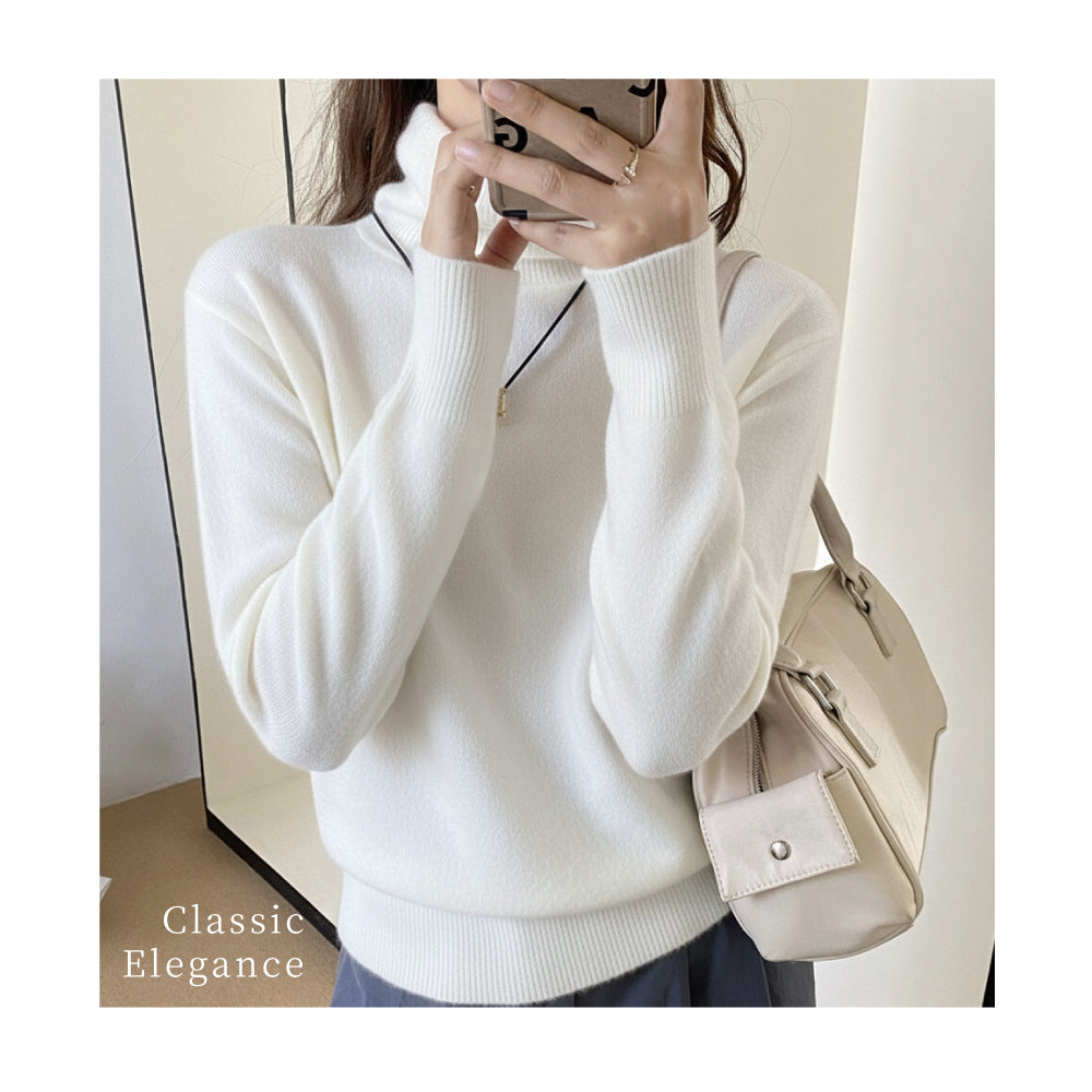 頂級羊絨羊毛高領