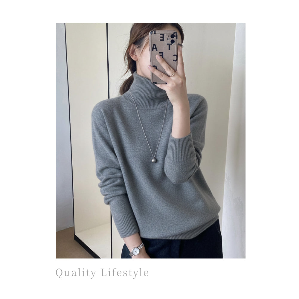 百分百羊毛高領上衣