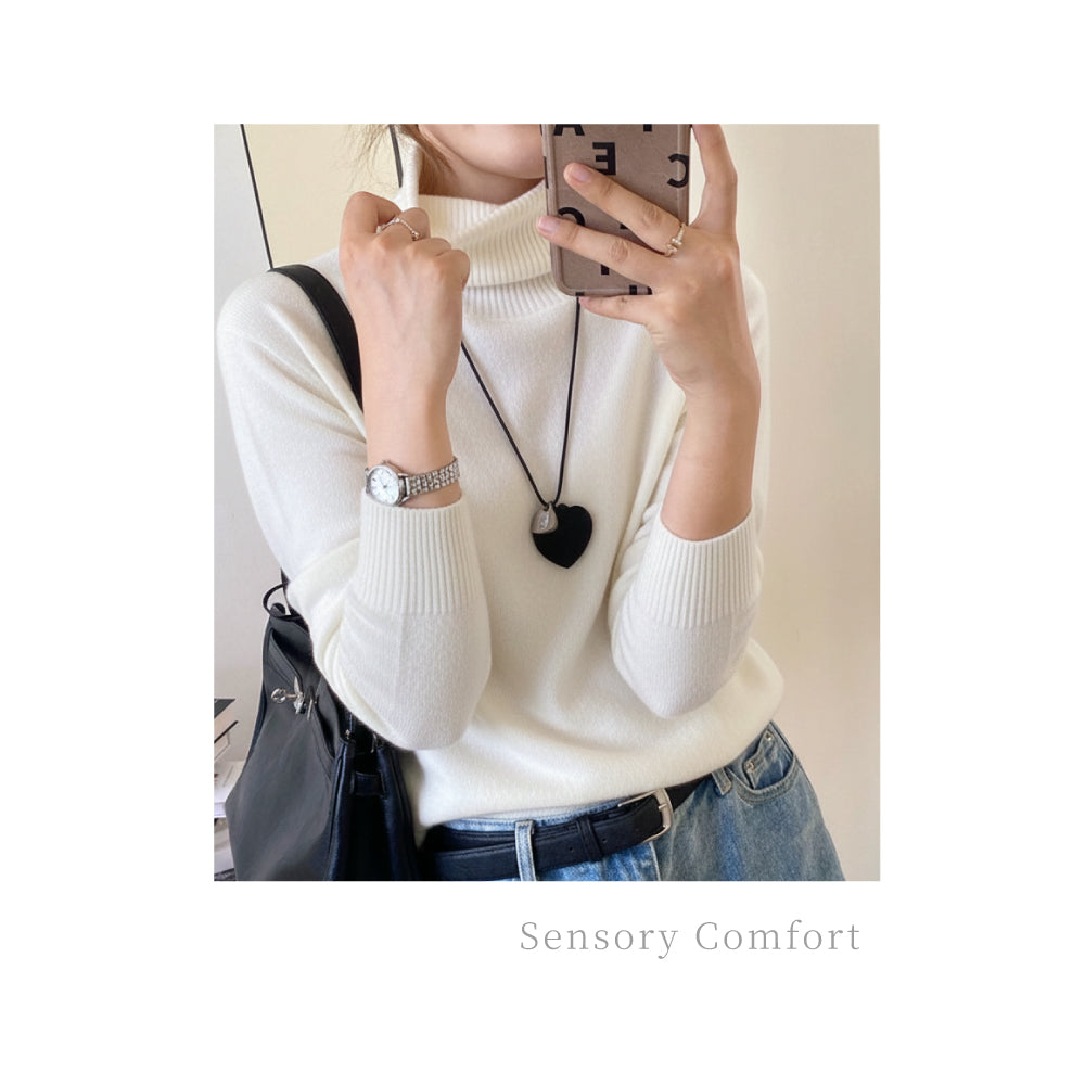 百分百羊毛高領上衣