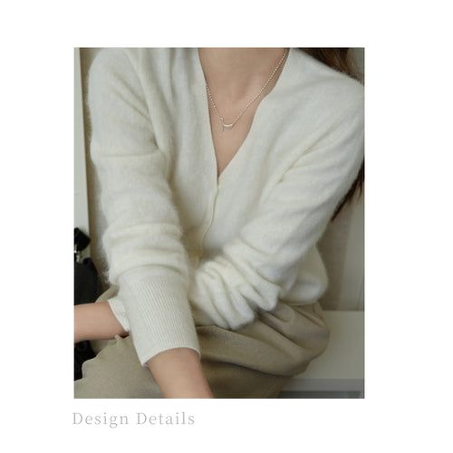 頂級山羊絨開扣衫