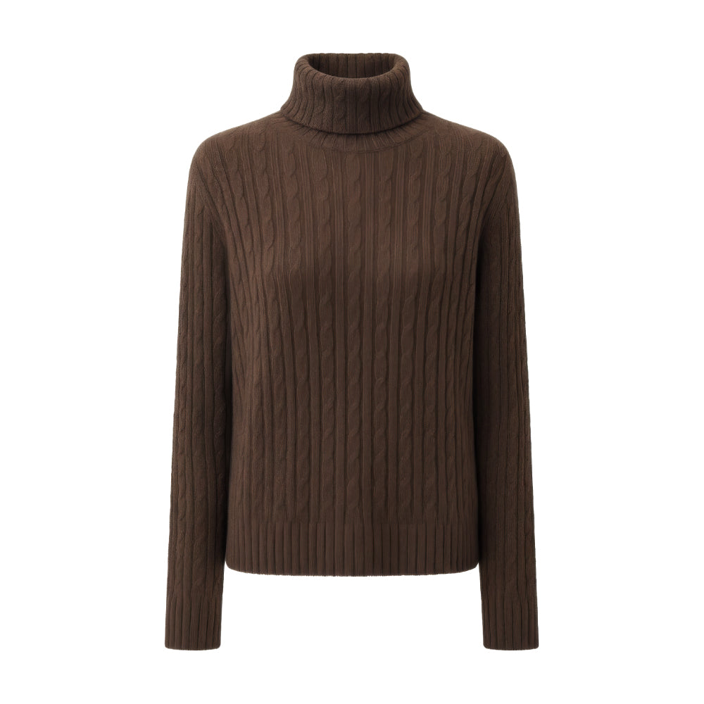 頂級髦牛絨羊毛高領衫