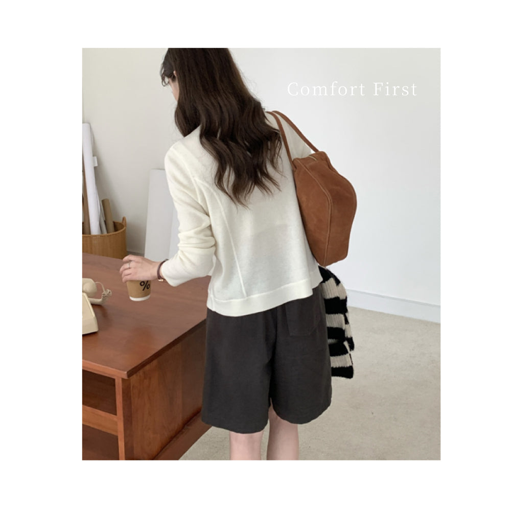 高級百分百美麗諾羊毛拉鍊開襟衫