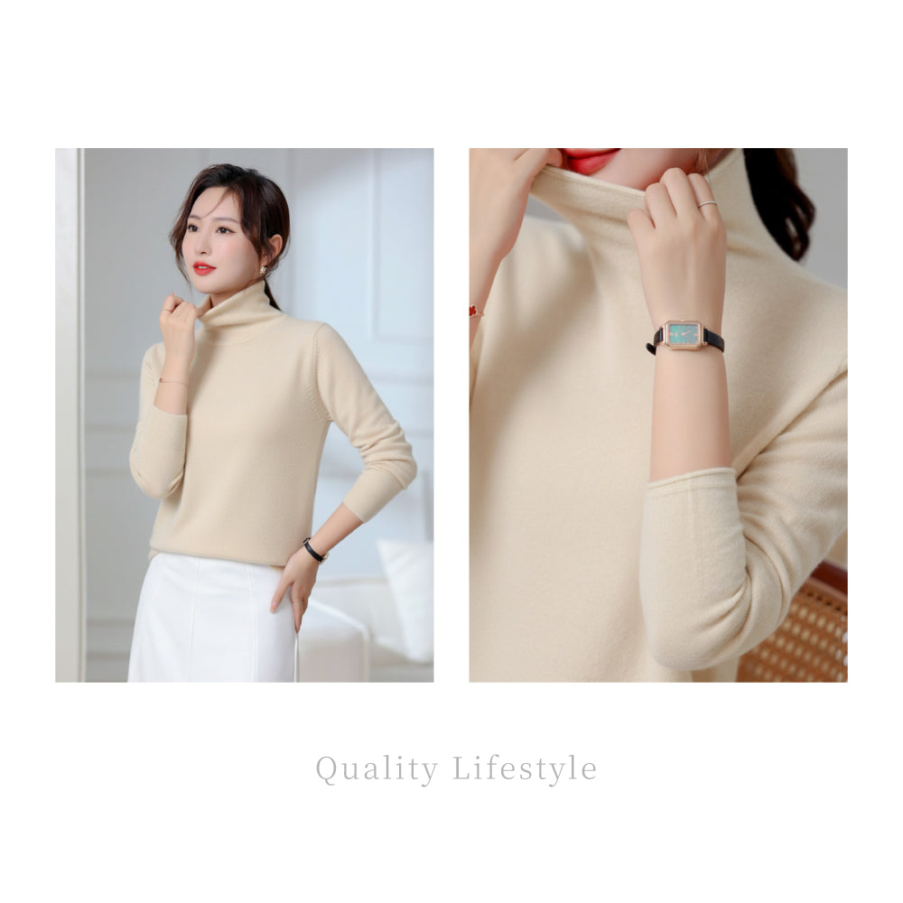 百分百喀什米爾高領衫