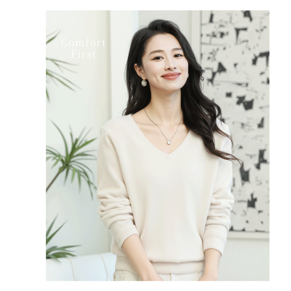 頂級百分百喀什米爾V領衫