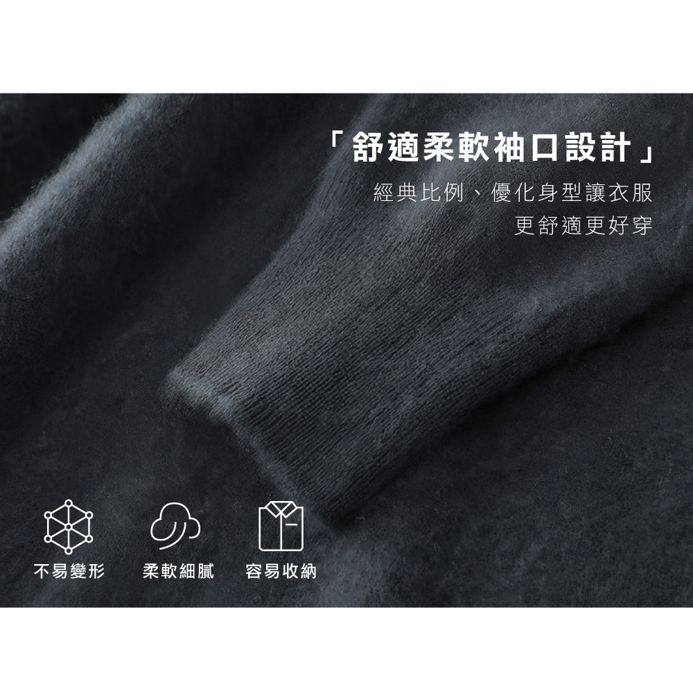 百分百頂級男翻領羊毛衫