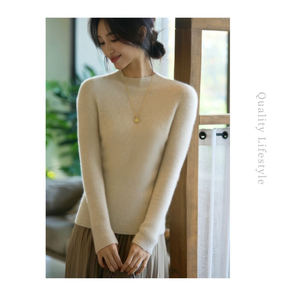 百分百頂級羊毛無縫修身羊毛衫