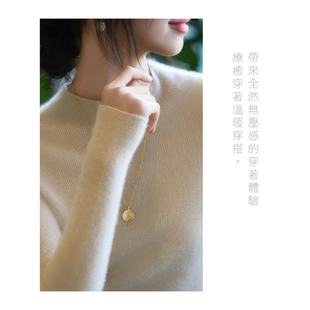 百分百頂級羊毛無縫修身羊毛衫