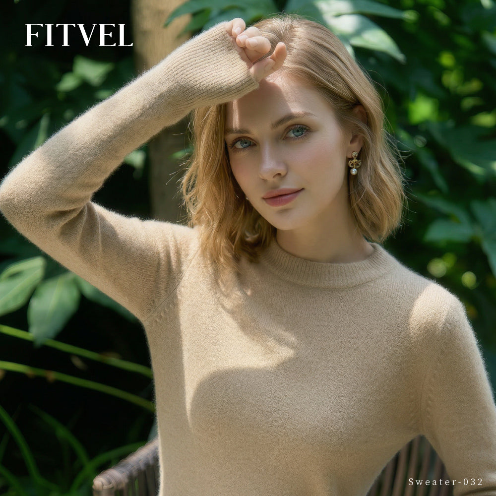 百分百頂級羊毛無縫修身羊毛衫