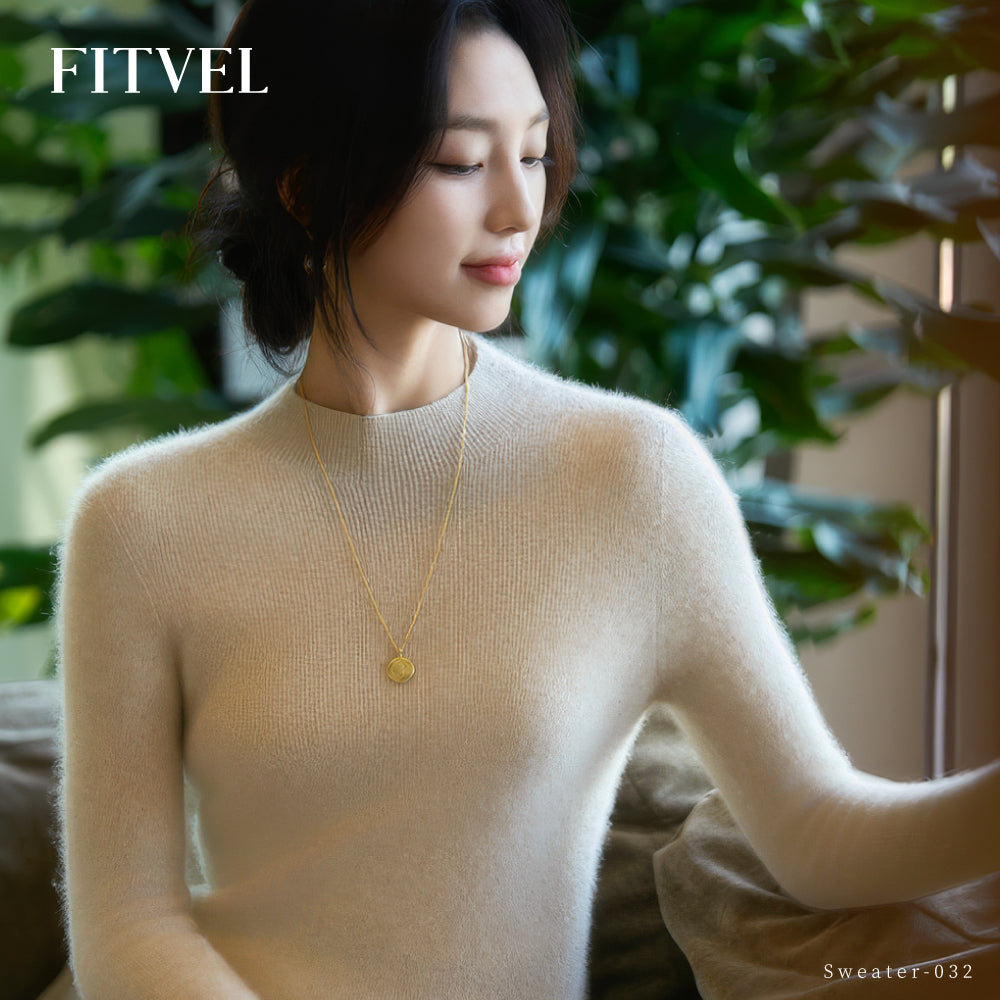 百分百頂級羊毛無縫修身羊毛衫