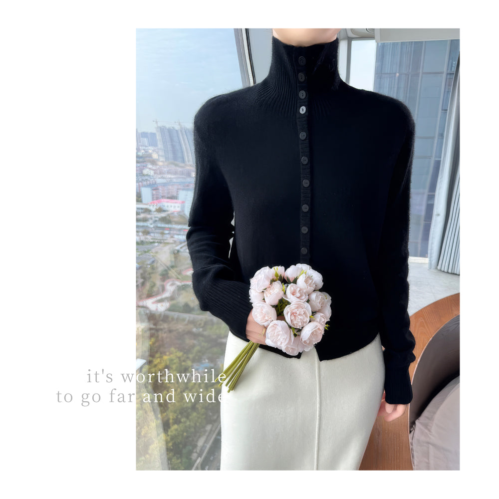 百分百頂級羊毛氣質高領衫