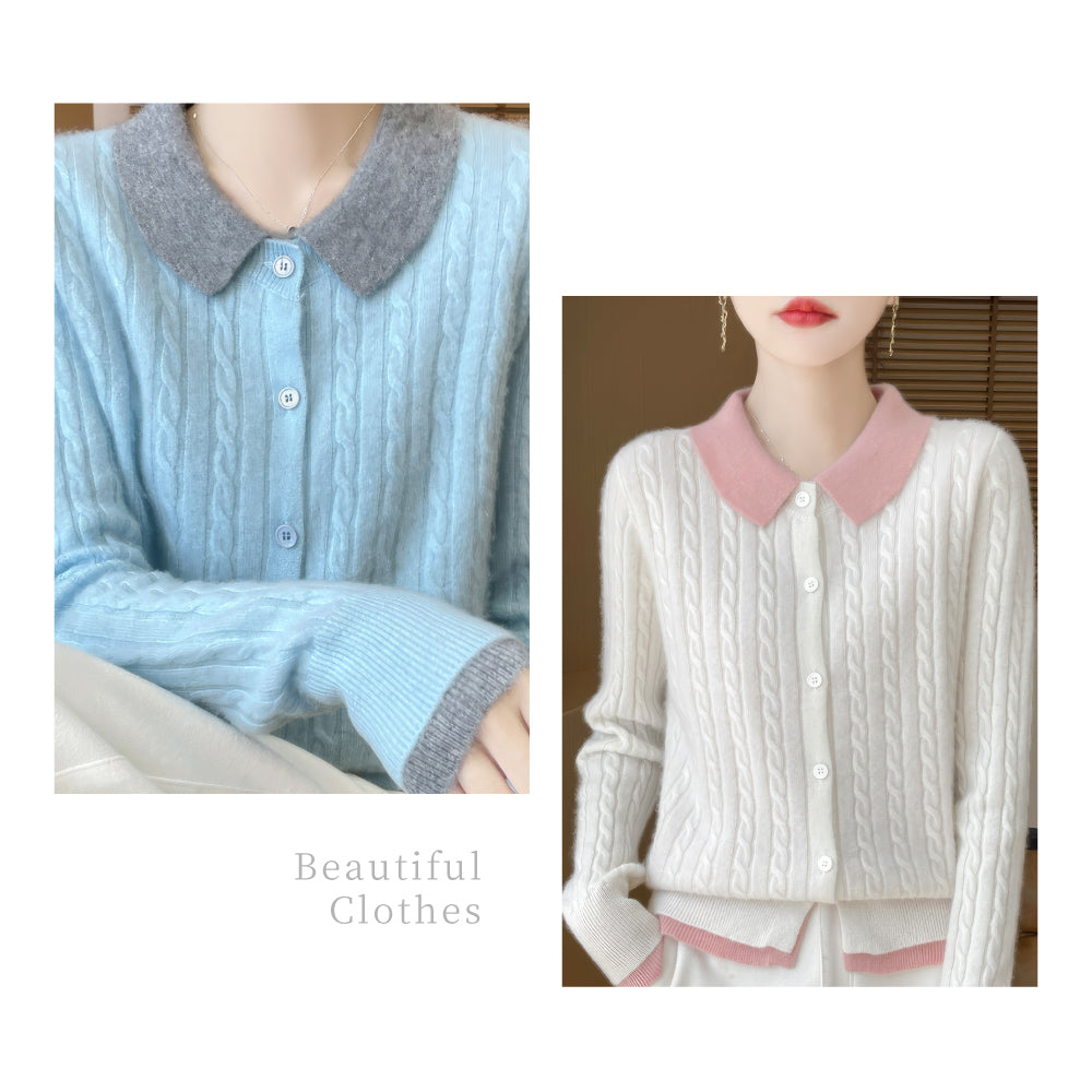 頂級羊毛韓版修身針織衫