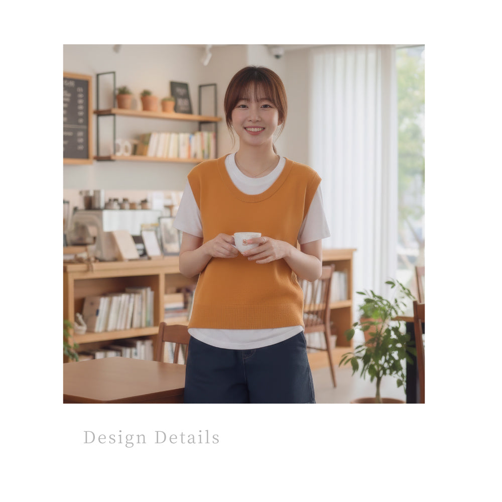 頂級羊毛V領背心