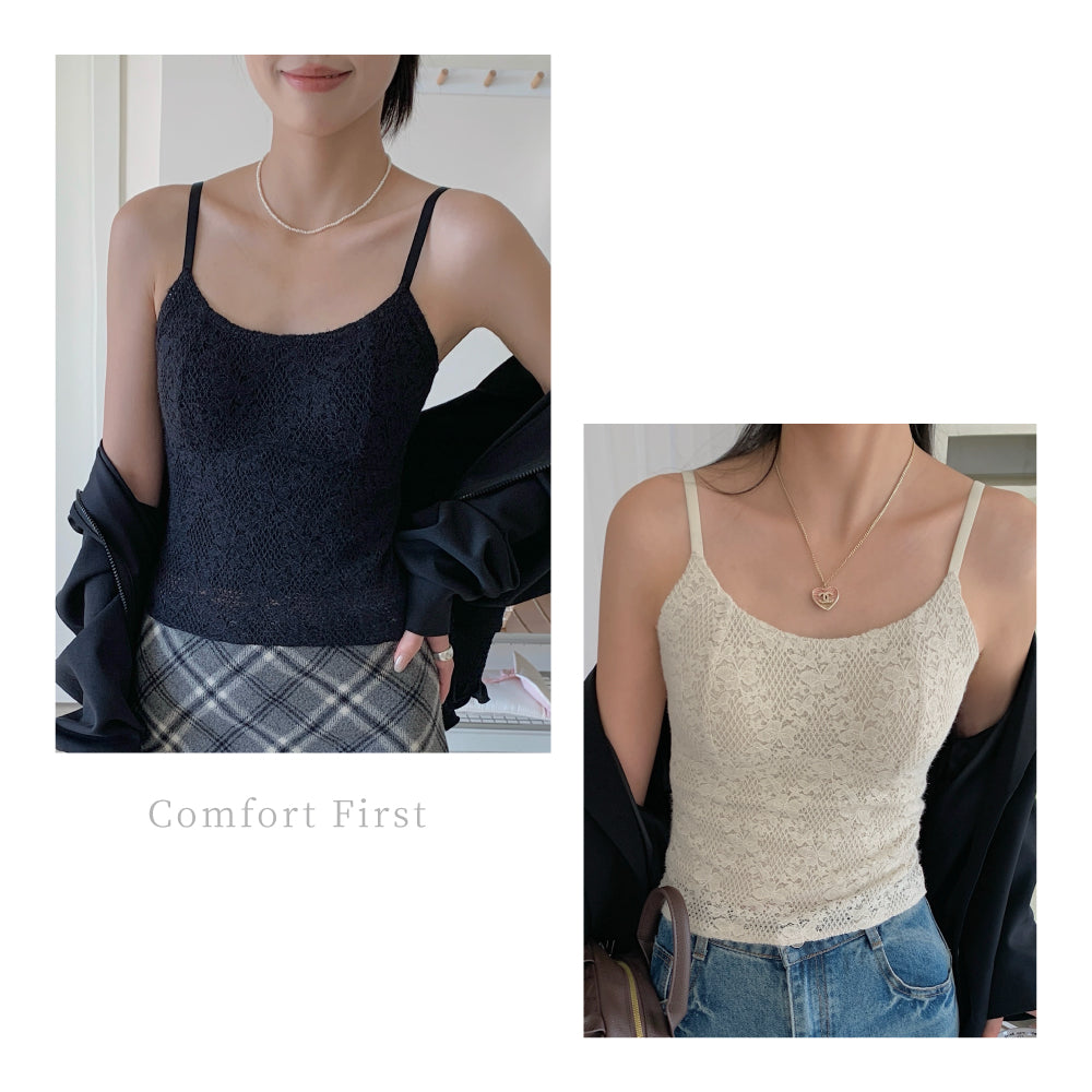 BRATOP 韓版羽毛紗透氣暖感細肩