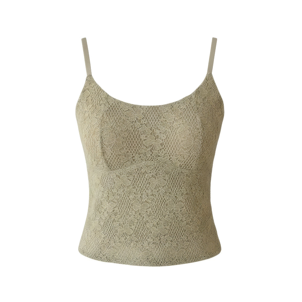 BRATOP 韓版羽毛紗透氣暖感細肩