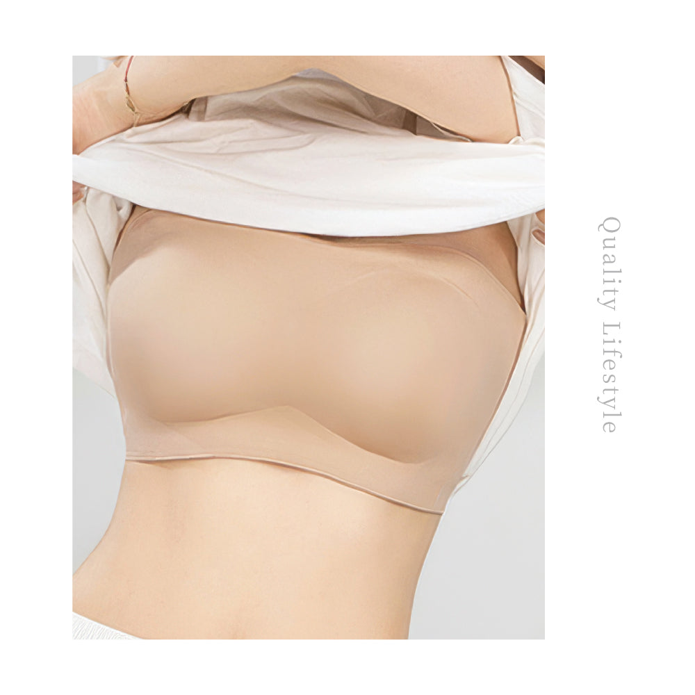 韓版無肩帶涼感防滑內衣