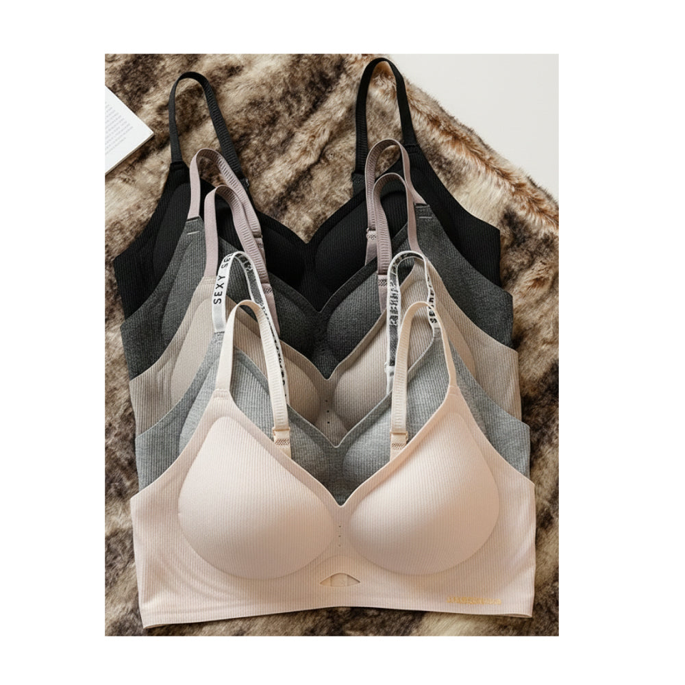 韓版無痕果凍螺紋內衣