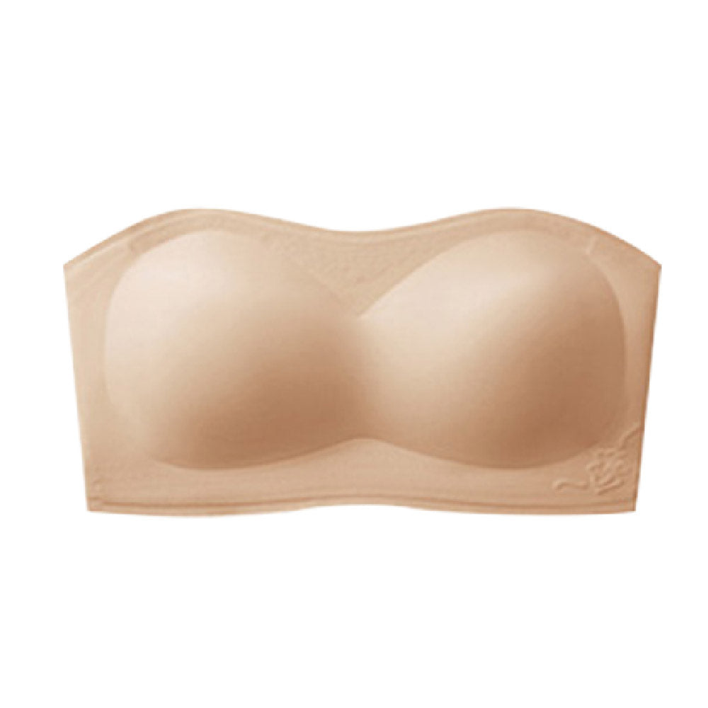 FITVEL 裸感平口女無肩帶胸衣